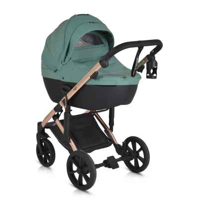 Комбинирана бебешка количка 3в1 Cangaroo Eggo, Emerald-blue