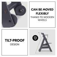 Дървенo столче за хранене Hauck Beta+, Dark grey-3E5dg.jpeg