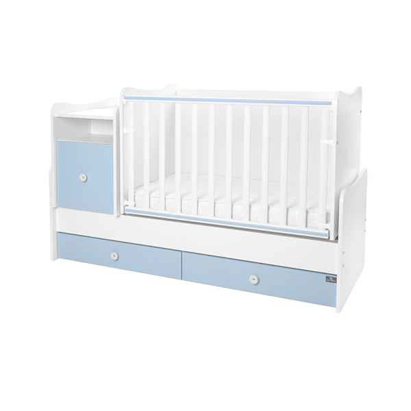 Бебешко легло Lorelli Trend Plus New 3-box, Бяло/ baby blue-3H9jE.jpeg