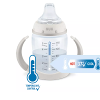 Шише Nuk First Choice 150 мл. със силиконов накрайник за сок, Bambi-3N90Y.png