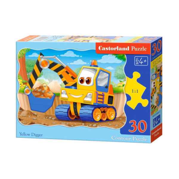 Пъзел Castorland, Жълто багерче 30 части-3SXBG.jpeg