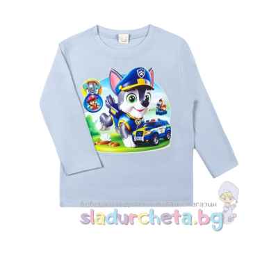 Детска блуза Светли, синя