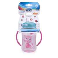 Преходна чаша Canpol със силиконов накрайник и дръжки 320 мл, розова-3XFu3.jpg