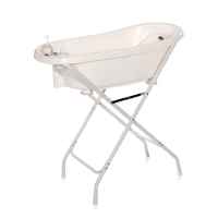 Бебешка вана 88см Lorelli с термометър и подложка за къпане, Бяла/Розова-3lPo1.jpeg