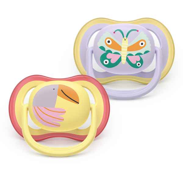 2 бр. залъгалки Philips Avent Ultra Air 0-6м, пастелни пеперуда и птица-3ljPt.jpeg