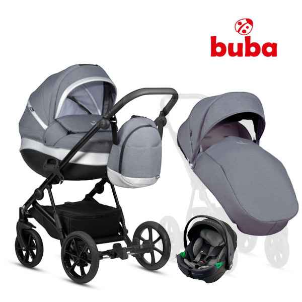 Бебешка комбинирана количка 4в1 Buba ZAZA 2, Dark Grey-3mgQc.jpeg