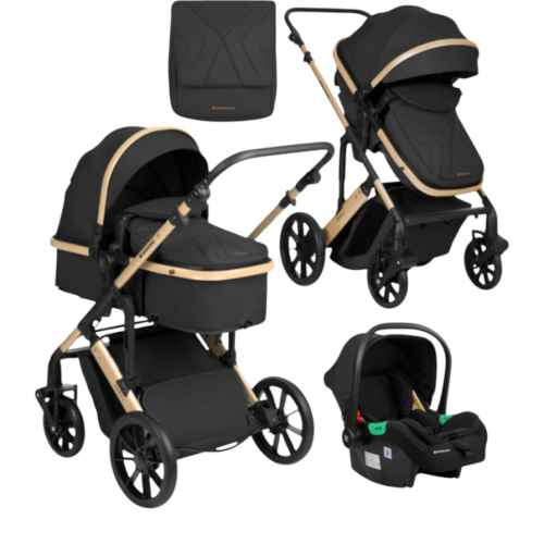 Комбинирана бебешка количка 3в1 Kikka Boo Darling, Black 2024