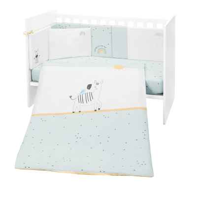 Бебешки спален комплект 6 части Kikka Boo Stripy Friends 60/120