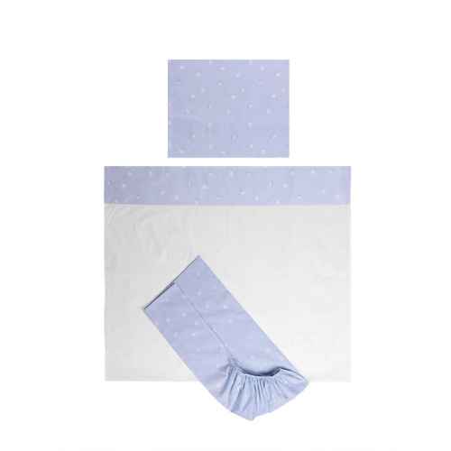 Сет за легло Lorelli Tiny Dream Trio 70/140, Влакче Синьо