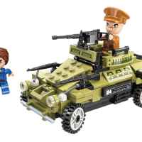 Конструктор Qman Combat Zone, Военен автомобил с оръдие, 155 части-43guc.jpeg
