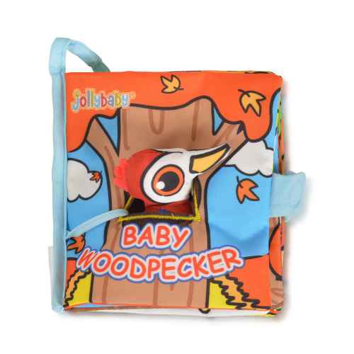 Мека книжка с играчка Jollybaby Woodpecker
