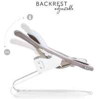 Шезлонг за столче за хранене 2в1 Hauck Alpha+ Bouncer, Deluxe sand-4HWQ4.jpeg