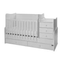 Бебешко легло Lorelli MAXI PLUS NEW 70/160, БЯЛО-3BOX-4S0xg.jpeg