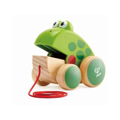 Дървена играчка за дърпане Hape, Жабка