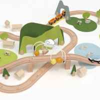 Дървен комплект Влакче с релси в гората Classic World, 100 части-4wFP2.jpeg