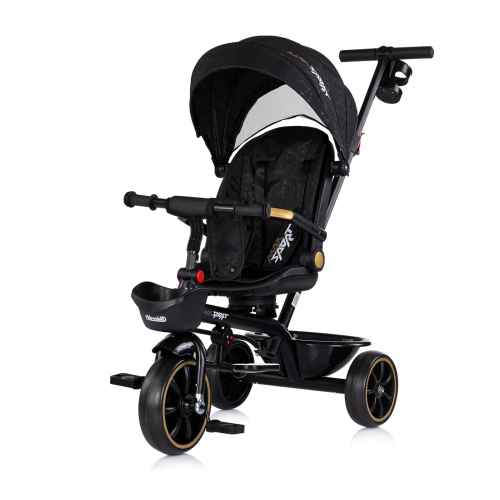 Триколка със сенник Chipolino Max Sport, черна