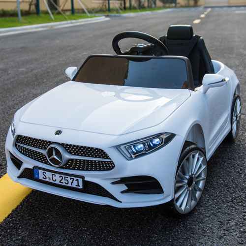Акумулаторна кола JJ Mercedes Benz CLS350, бял металик