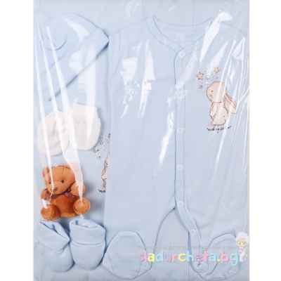 Комплект за изписване Светли, Зайче в синьо