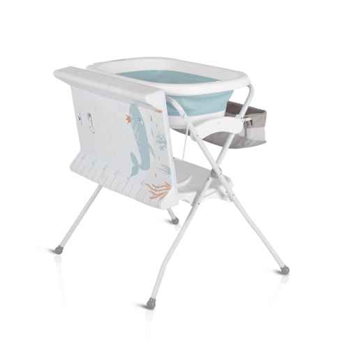 Бебешка вана със стойка и повивалник Cangaroo Como, синя