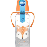 Шише с дръжки Canpol-Babies CUTE ANIMALS, Лисица оранжево 250 мл-57gfq.png