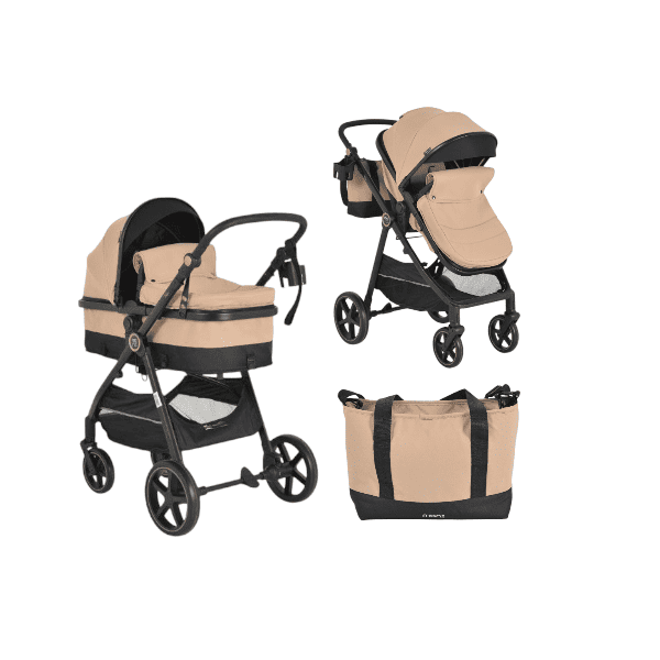 Комбинирана бебешка количка Moni Tokyo, бежов-5AgQM.png