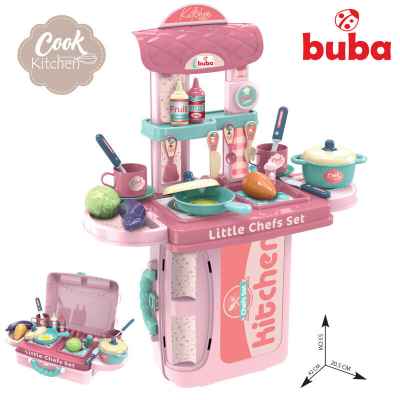 Комплект кухня Buba Куфар, Розова