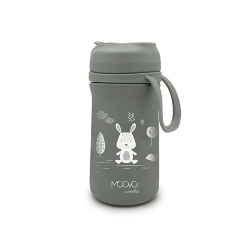 Термос със сламка Nuvita 350 ml, Sage Green