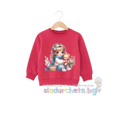 Бебешка блуза Sevtex, червена