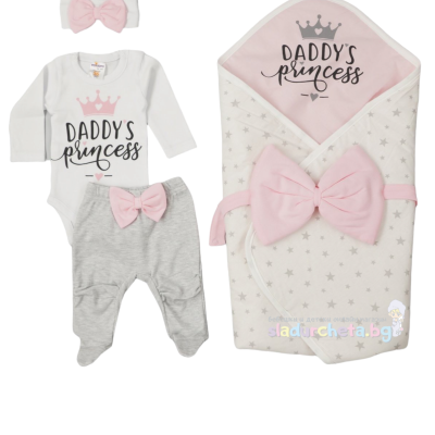 Комплект за изписване Морисмо, Бял/розов