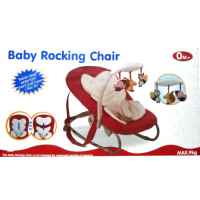 Бебешки шезлонг - люлка Raya Toys, червена-5uSJR.jpeg