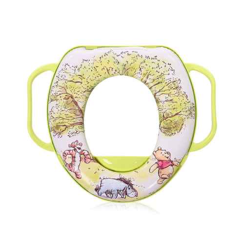 Мека приставка за тоалетна чиния с дръжки Lorelli BEAR, Nordic GREEN