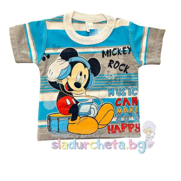 Бебешка тениска Светли, Мики Маус-69xE3.jpeg