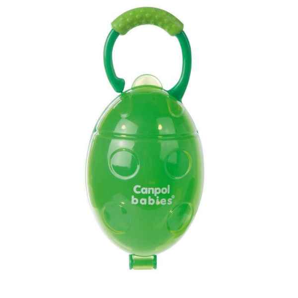 Кутийка за залъгалки, овална Canpol Ladybird, зелена-6CQF4.jpg