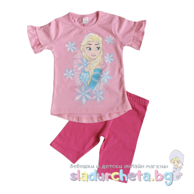 Комплект от 2 части Светли - тениска и къси панталони