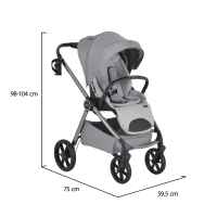 Комбинирана бебешка количка 3в1 Cangaroo Unique, Cloud-Silver-6jGkW.jpeg