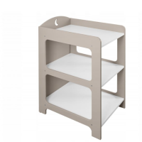 Детска стая Baby Moon - кошара, скрин, шкаф за повиване + матрак, бежов-6wQLn.png