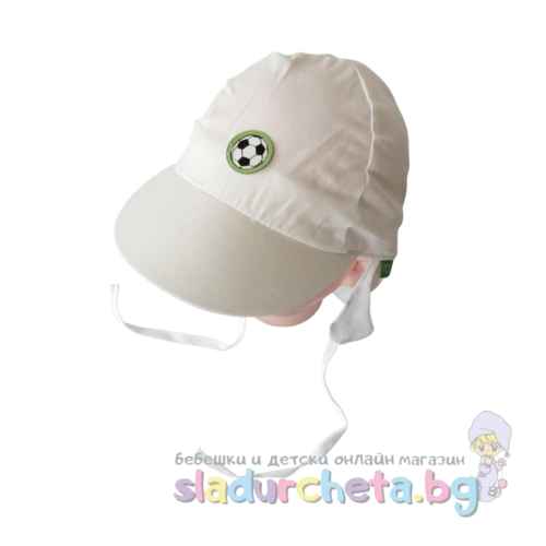 Детска шапка YoClub, бяла