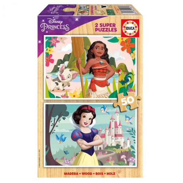 Дървен пъзел Educa, Disney Princess, Ваяна и Снежанка, 2 х 50 части-739xT.jpeg