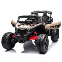 Акумулаторен джип JJ Can-Am Maverick 4x4 UTV 24v, двуместен бежов металик-7Fe74.jpeg