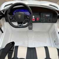 Акумулаторна кола JJ Lamborghini Aventador SVJ 24V, с дрифт функция, двуместна бял металик-7K40T.jpeg