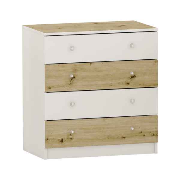 Скрин с четири чекмеджета Arbor №10, Артизан + Бял-7KqL1.jpg