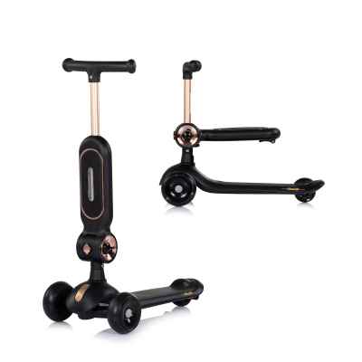 Детски скутер със седалка Chipolino Bloomi, черен