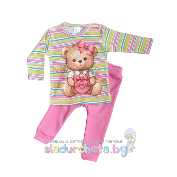 Комплект от 2 части Светли - блуза и клин, розов-7N6Bs.png