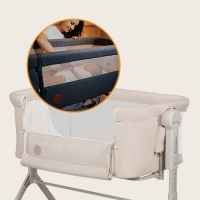 Бебешка кошара Next to me 3 в 1 Lionelo Leonie Plus люлееща се, Beige Sand-7S4EU.jpeg