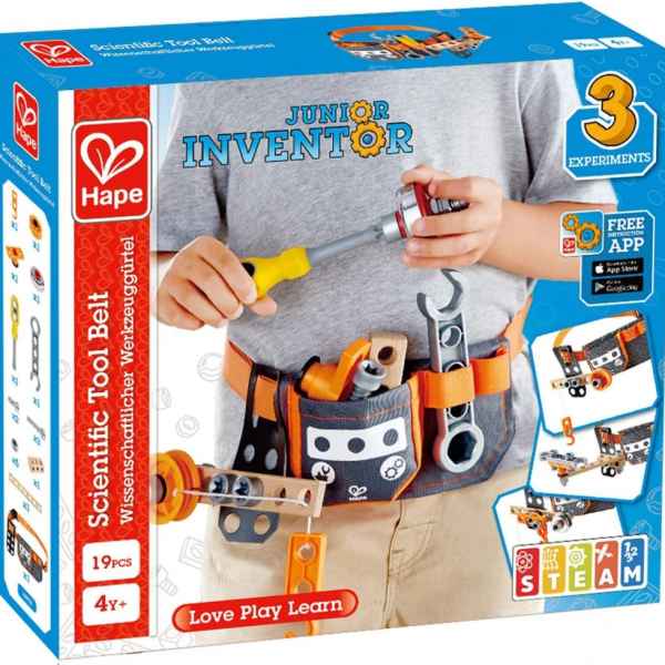 Игрален комплект Hape, Колан за млади изобретатели, 19 части-7TL0j.jpeg