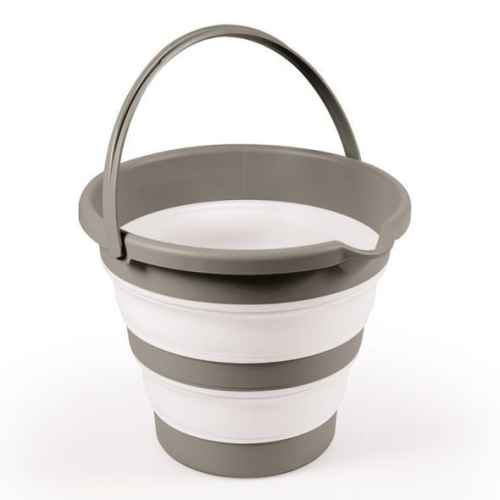 Сгъваема кофа за баня Dolu Nuve, Stone grey