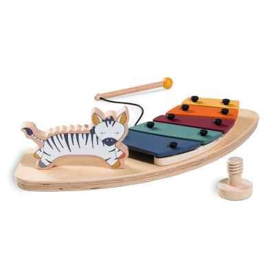 Дървена играчка сортер за столче за хранене Hauck Alpha+/Beta+, Жираф, Play Moving