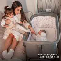 Бебешка мини кошара с падаща преграда 2в1 Lorelli Layla, Black/ wooden effect-865cq.jpeg