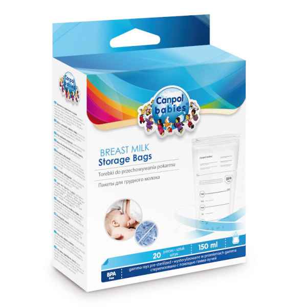 Пликчета за съхранение на кърма Canpol 150 мл., 20 бр.-8HyEH.jpg
