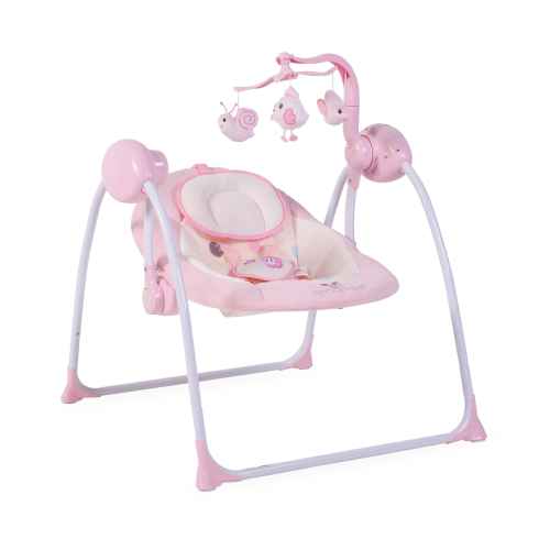 Бебешка eлектрическа люлка Cangaroo Baby Swing+, розова